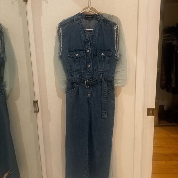 Blank NYC sleeveless denim jumpsuit - Picture 3 of 7